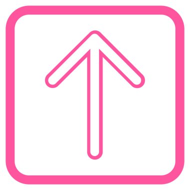 Vektör simgesi bir çerçeve içinde yukarı ok