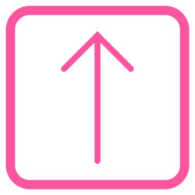 Vektör simgesi bir çerçeve içinde yukarı ok