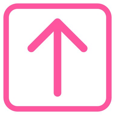 Vektör simgesi bir çerçeve içinde yukarı ok