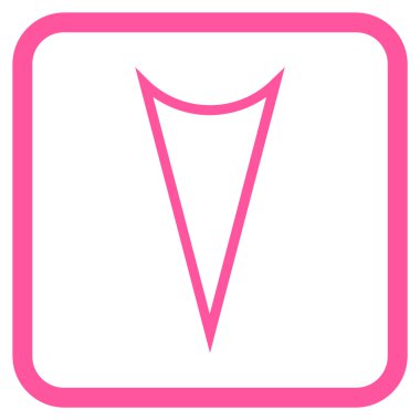 Vektör simgesi bir çerçeve içinde aşağı ok ucu