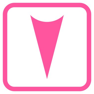 Vektör simgesi bir çerçeve içinde aşağı ok ucu