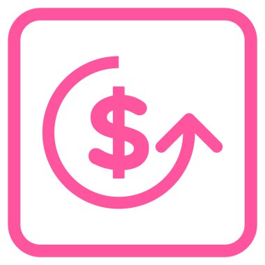 Ters ibraz vektör simgesi bir çerçeve içinde