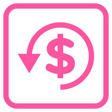 Ters ibraz vektör simgesi bir çerçeve içinde