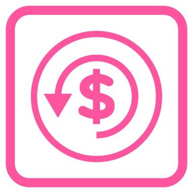 Ters ibraz vektör simgesi bir çerçeve içinde