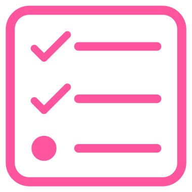 Denetim listesi vektör simgesi bir çerçeve içinde