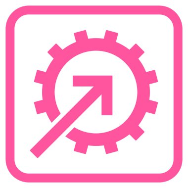 COG Tümleştirme vektör simgesi bir çerçeve içinde