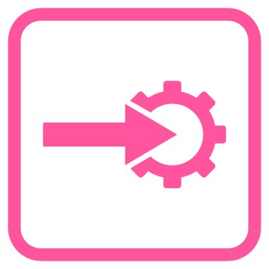 COG Tümleştirme vektör simgesi bir çerçeve içinde