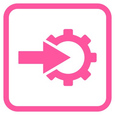 COG Tümleştirme vektör simgesi bir çerçeve içinde