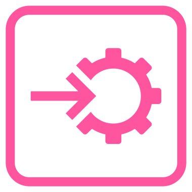 COG Tümleştirme vektör simgesi bir çerçeve içinde