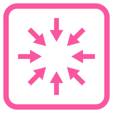 Kompakt oklar bir çerçeve içinde simge vektör