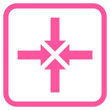 Oklar vektör simgesi bir çerçeve içinde sıkıştırmak