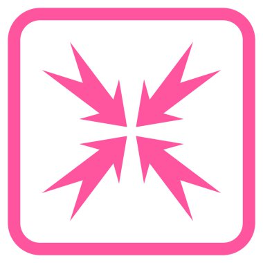 Sıkıştırma ok bir çerçeve içinde simge vektör