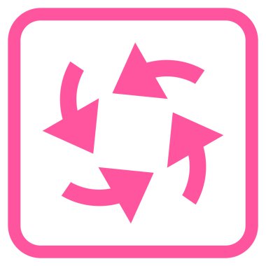 Siklon oklar bir çerçeve içinde simge vektör