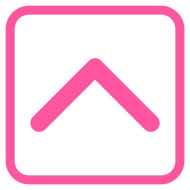 Yön yukarı vektör simgesi bir çerçeve içinde