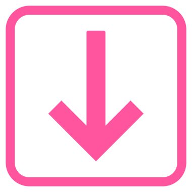 Bir çerçeve içinde ok vektör simgesi