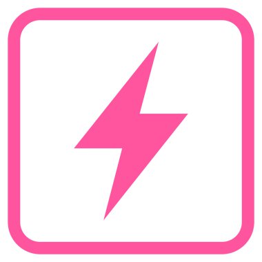 Elektrik Strike vektör simgesi bir çerçeve içinde