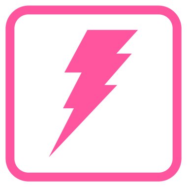 Vektör simgesi bir çerçeve içinde yürütmek