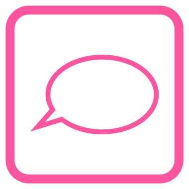 İpucu bulut vektör simgesi bir çerçeve içinde