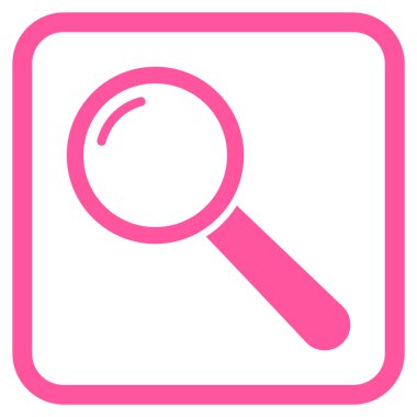 Büyüteç'i vektör simgesi bir çerçeve içinde