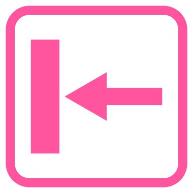 Sol vektör simgesi bir çerçeve içinde hareket