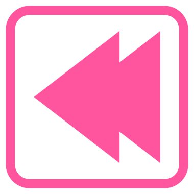 Sol vektör simgesi bir çerçeve içinde hareket