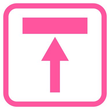 Top vektör simgesi bir çerçeve içinde hareket