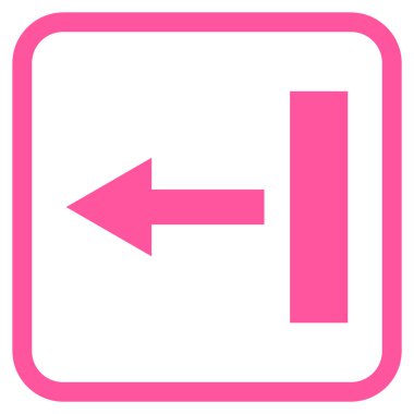 Sol vektör simgesi bir çerçevede çekin