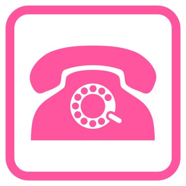 Nabız telefon vektör simgesi bir çerçeve içinde