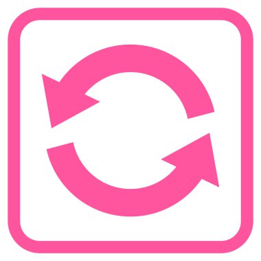 Vektör simgesi bir çerçeve içinde yenileme