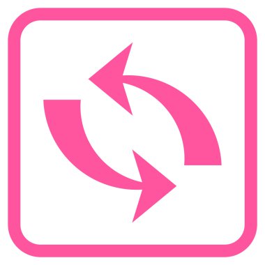 Vektör simgesi bir çerçeve içinde yenileme