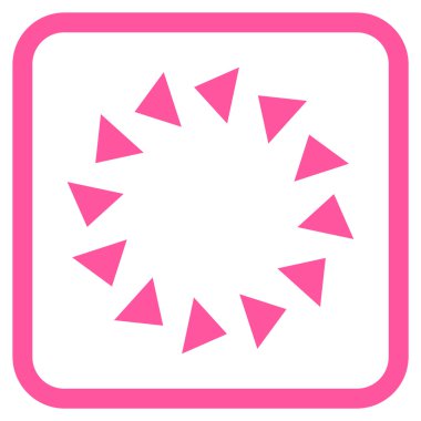 Bir çerçeve içinde CCW vektör simge döndürmek