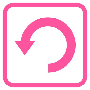 Vektör simgesi bir çerçeve içinde aşağı Döndür