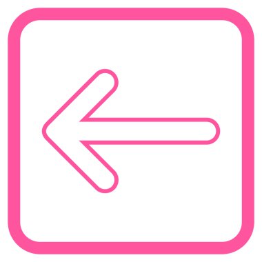 Yuvarlak ok vektör simgesi bir çerçevede yaptı.