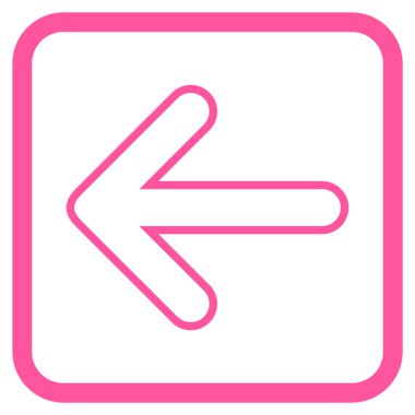 Yuvarlak ok vektör simgesi bir çerçevede yaptı.