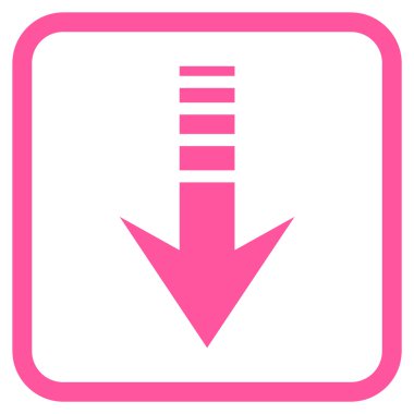 Vektör simgesi bir çerçeve içinde gönderin