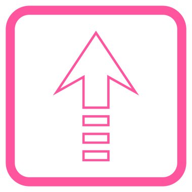 Vektör simgesi bir çerçeve içinde gönder