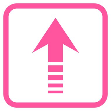 Vektör simgesi bir çerçeve içinde gönder