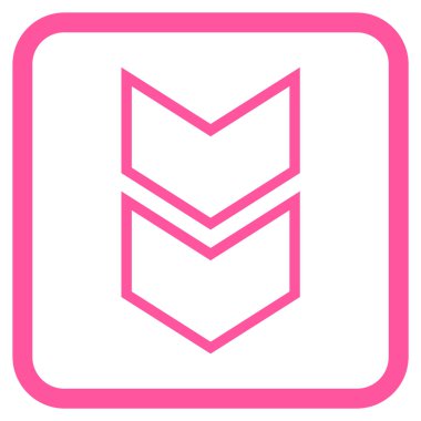 Vektör simgesi bir çerçeve içinde aşağı kaydır