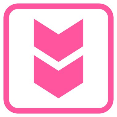 Vektör simgesi bir çerçeve içinde aşağı kaydır