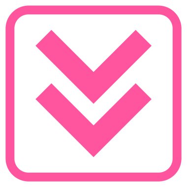 Vektör simgesi bir çerçeve içinde aşağı kaydır