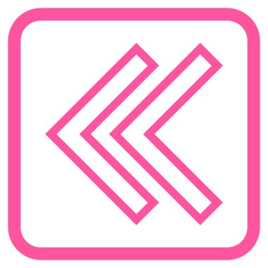 Shift Sol vektör simgesi bir çerçeve içinde