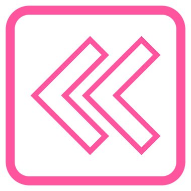 Shift Sol vektör simgesi bir çerçeve içinde