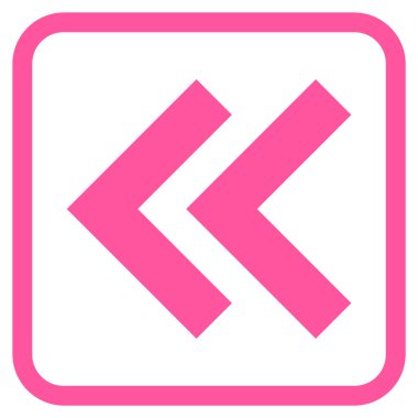 Shift Sol vektör simgesi bir çerçeve içinde