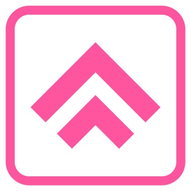 Vektör simgesi bir çerçeve içinde yukarı kayması