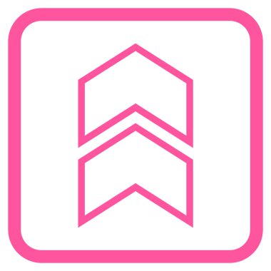 Vektör simgesi bir çerçeve içinde yukarı kayması