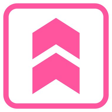 Vektör simgesi bir çerçeve içinde yukarı kayması