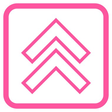 Vektör simgesi bir çerçeve içinde yukarı kayması