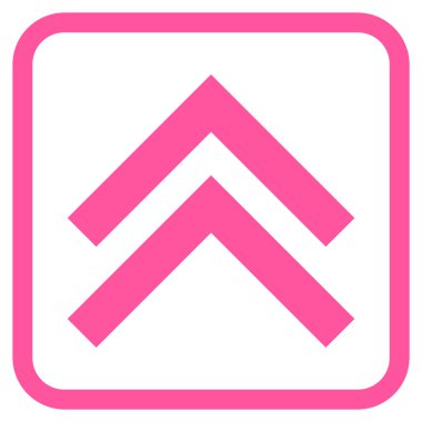 Vektör simgesi bir çerçeve içinde yukarı kayması