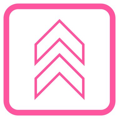 Vektör simgesi bir çerçeve içinde yukarı kayması