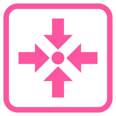 Oklar vektör simgesi bir çerçeve içinde küçültmek